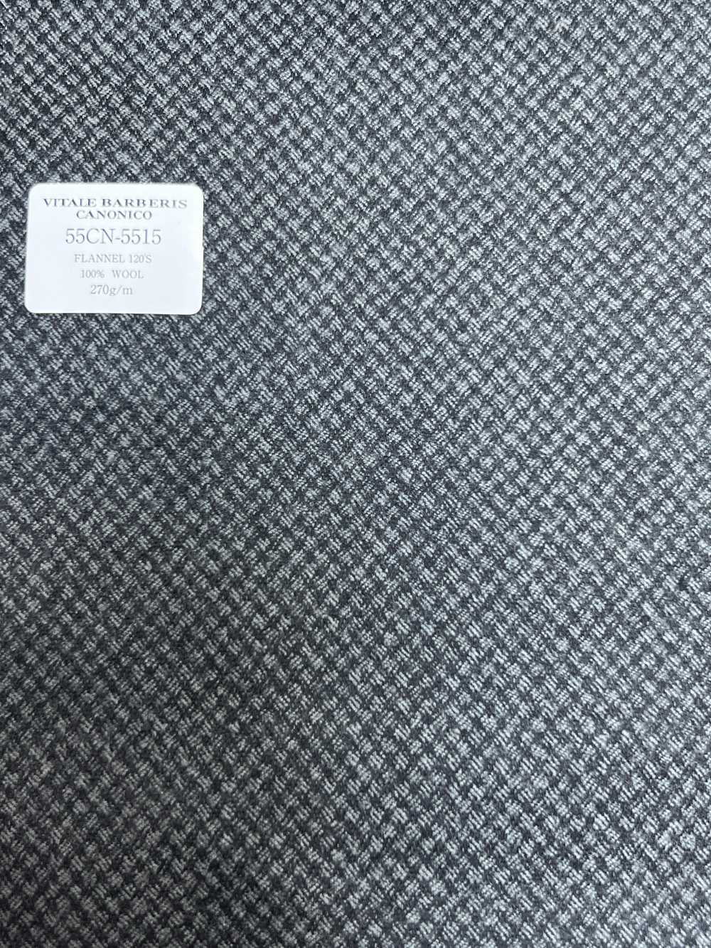55CN5515 CANONICO FLANNEL 120'S Grigio Motivo Occhio Di Pernice[Tessile] CANONICO