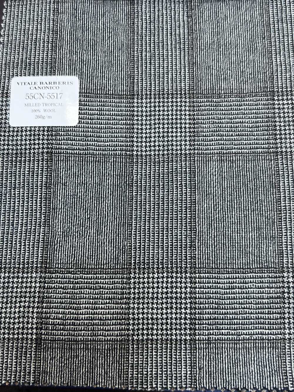 55CN5517 CANONICO MILLED TROPICAL Grigio Glen Check[Tessile] CANONICO