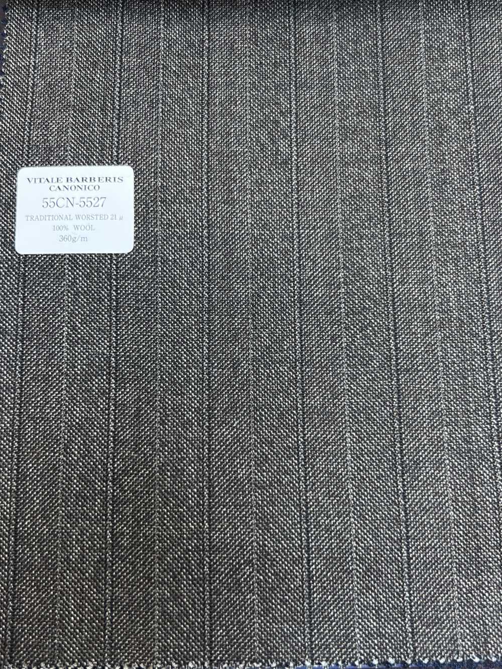 55CN5527 CANONICO TRADITIONAL WORSTED 21μ Brown Stripe[Tessile] CANONICO