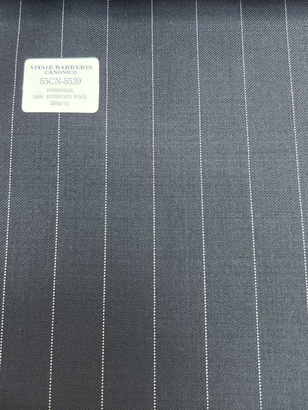 55CN5539 CANONICO PERENNIAL SUPER110'S Navy Stripe[Tessile] CANONICO