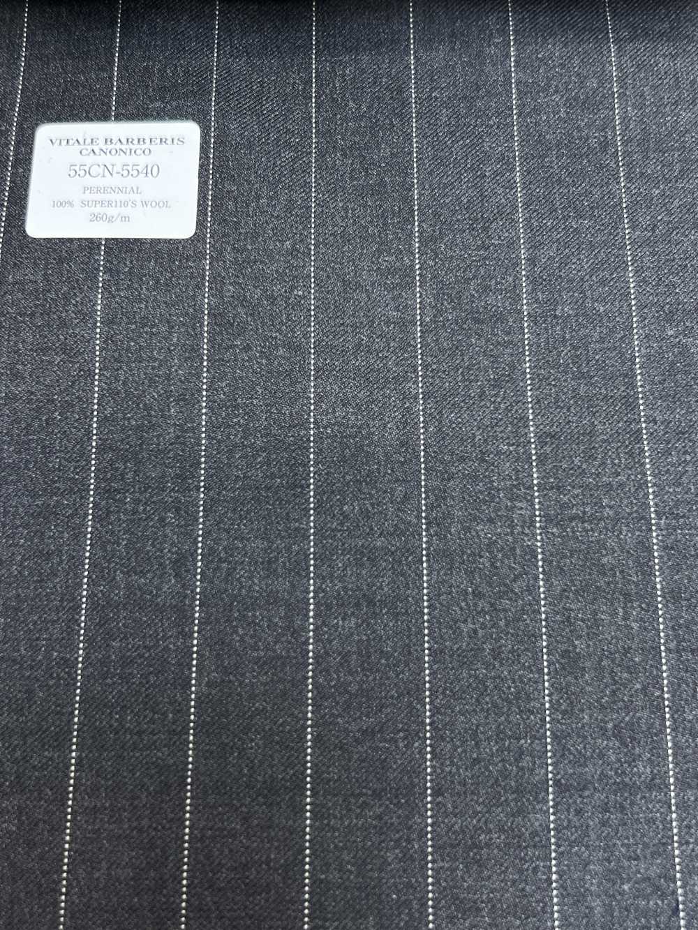 55CN5540 CANONICO PERENNIAL SUPER110'S Charcoal Heaven Grey Stripe[Tessile] CANONICO