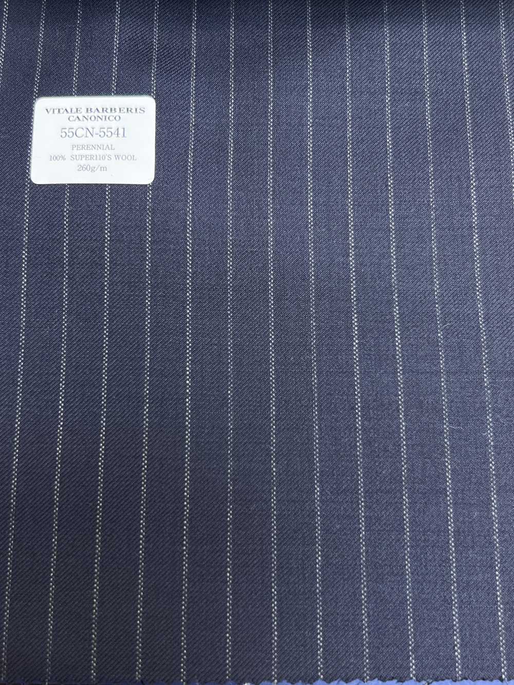 55CN5541 CANONICO PERENNIAL SUPER110'S Navy Stripe[Tessile] CANONICO