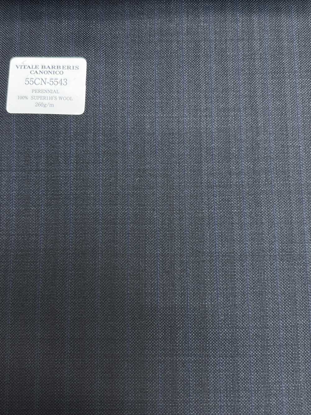 55CN5543 CANONICO PERENNIAL SUPER110'S Navy Stripe[Tessile] CANONICO