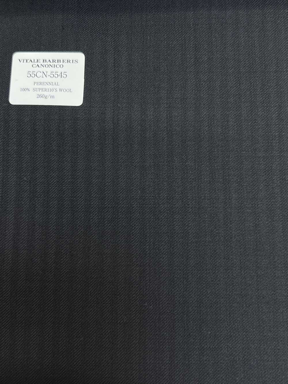 55CN5545 CANONICO PERENNIAL SUPER110'S Navy Shadow Stripe[Tessile] CANONICO