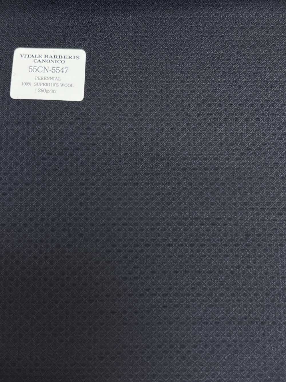 55CN5547 CANONICO PERENNIAL SUPER110'S Motivo Intrecciato Blu Navy[Tessile] CANONICO