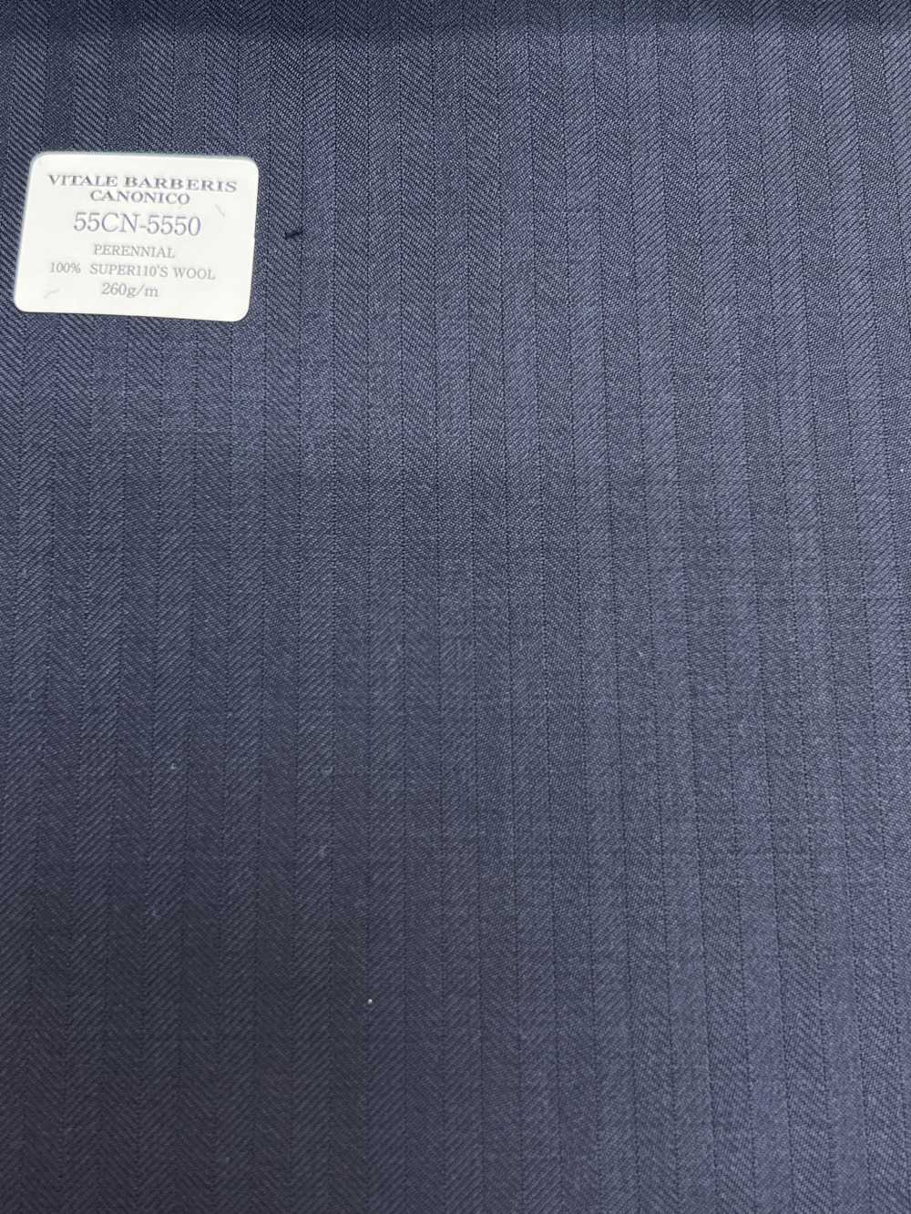 55CN5550 CANONICO PERENNIAL SUPER110'S Dark Navy Shadow Stripe[Tessile] CANONICO