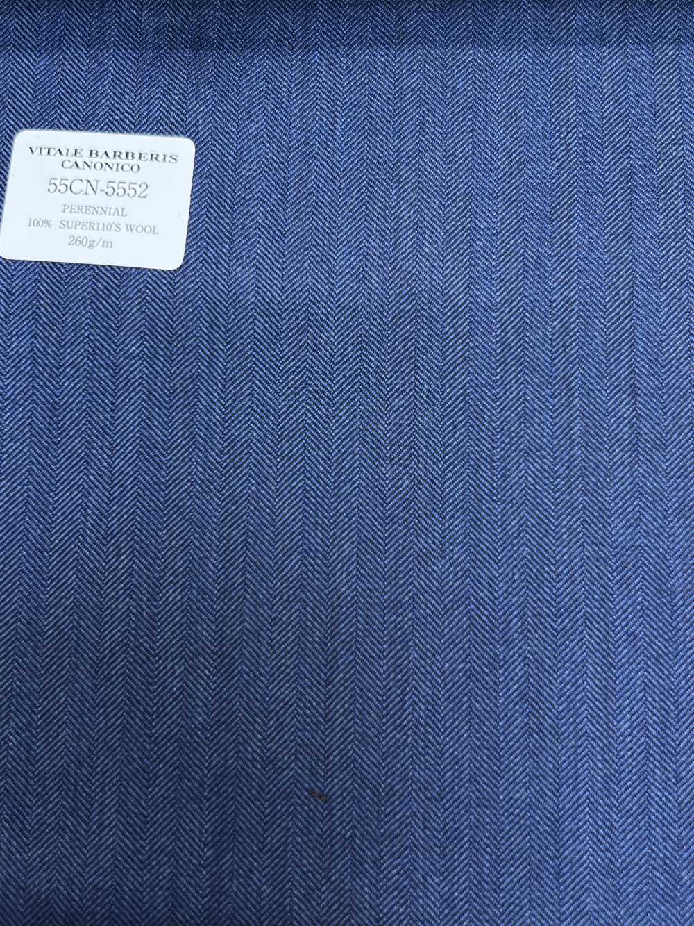 55CN5552 CANONICO PERENNIAL SUPER110'S Blue Herringbone[Tessile] CANONICO