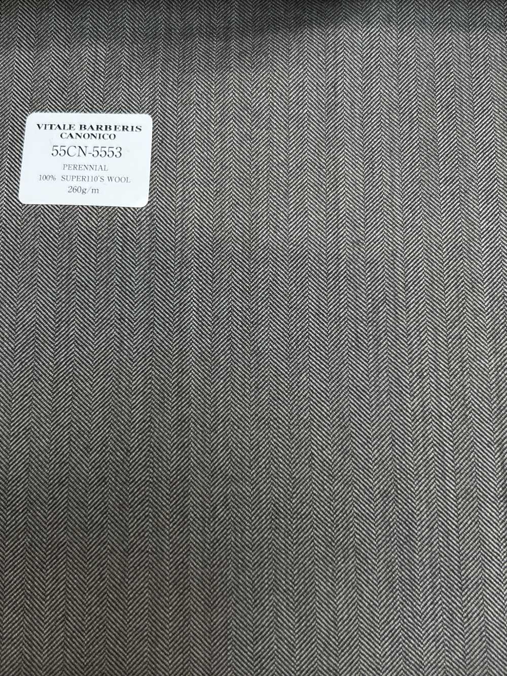 55CN5553 CANONICO PERENNIAL SUPER110'S Light Grey Herringbone[Tessile] CANONICO