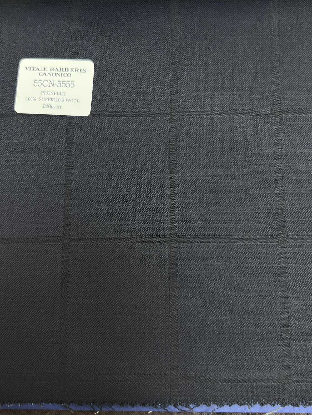 55CN5555 CANONICO PERENNIAL SUPER110'S Navy Shadow Pane[Tessile] CANONICO