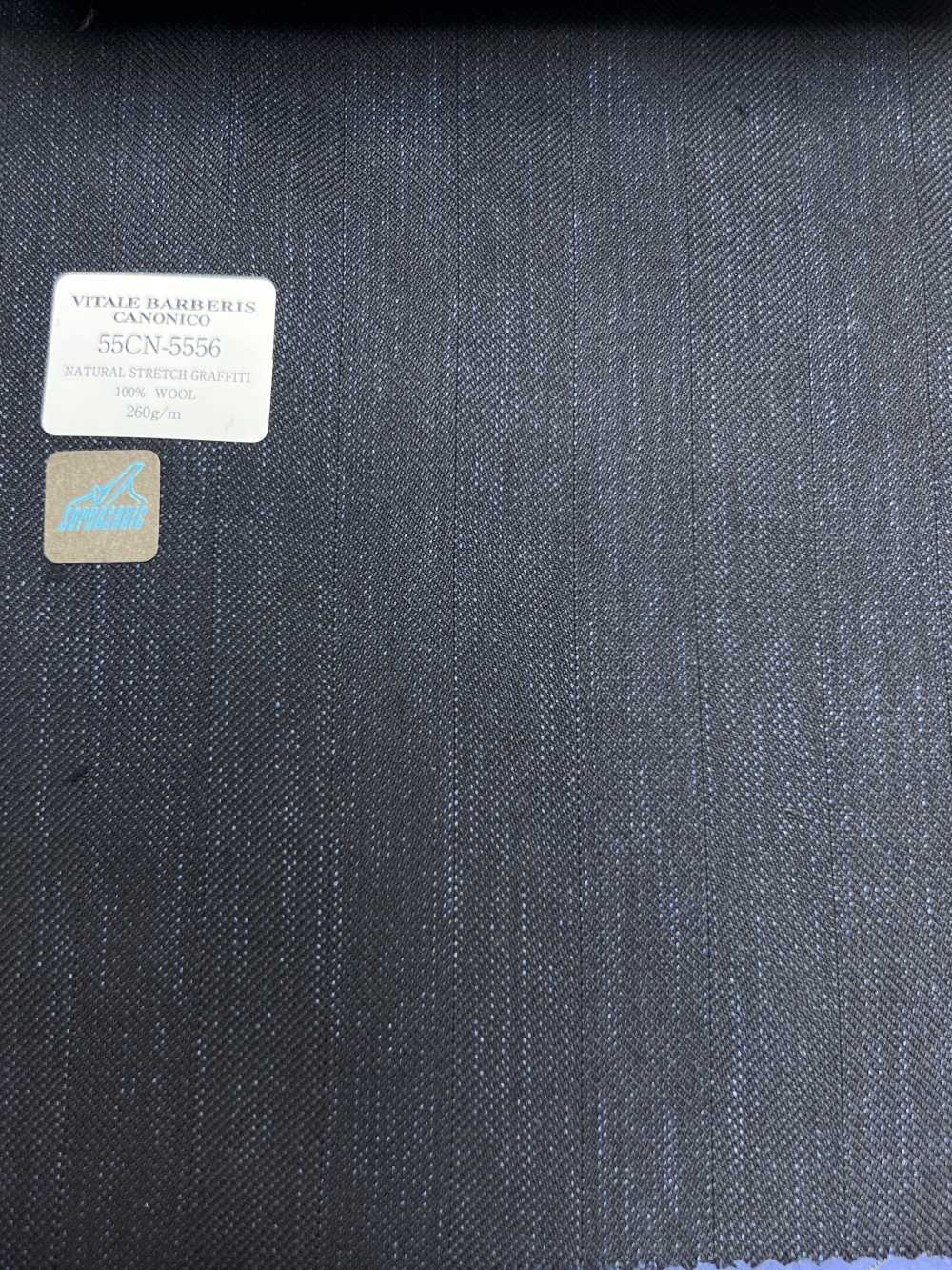 55CN5556 CANONICO GRAFFETTI ELASTICIZZATI NATURALI, Blu Scuro, Stile Melange[Tessile] CANONICO