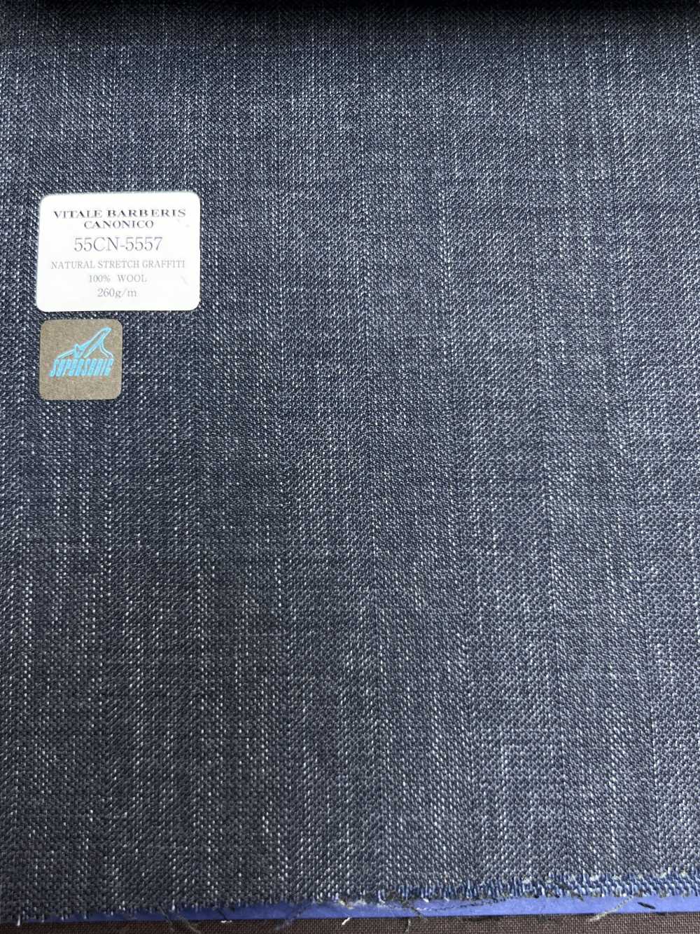 55CN5557 CANONICO NATURAL STRETCH GRAFFITTI Navy Melange[Tessile] CANONICO