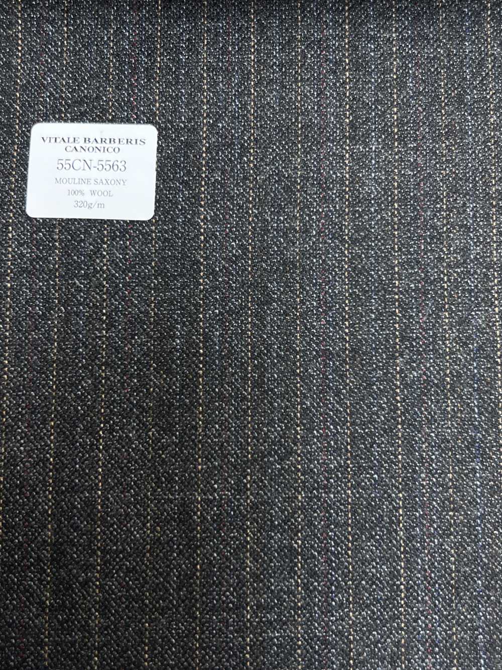 55CN5563 CANONICO MOULINE' SAXONY Striscia Grigia[Tessile] CANONICO