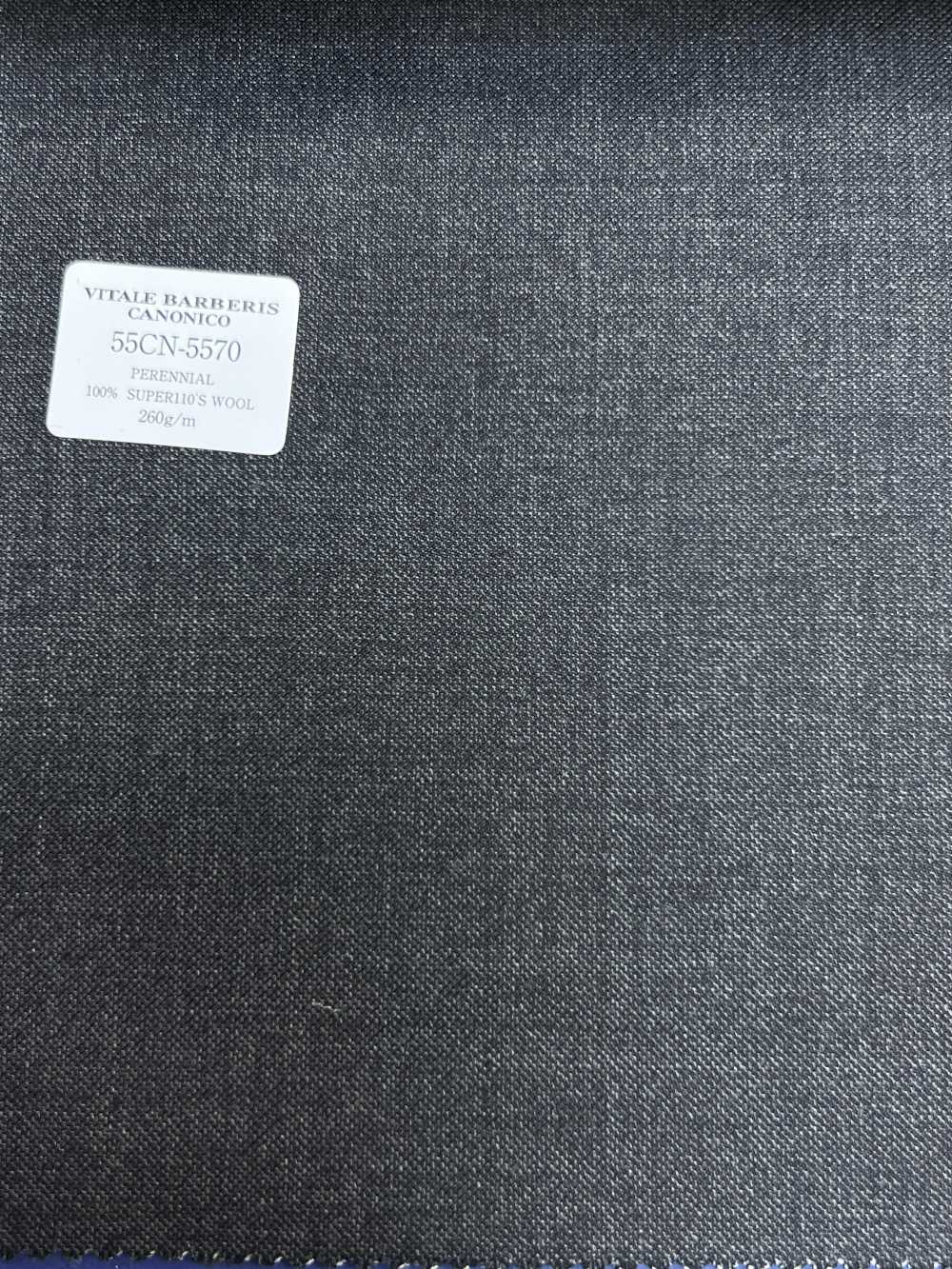 55CN5570 CANONICO PERENNIAL SUPER110'S Charcoal Heaven Grey No Pattern[Tessile] CANONICO