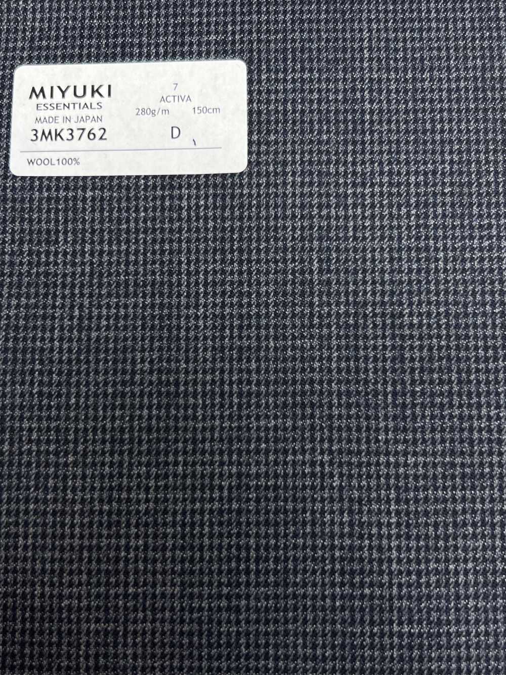 3MK3762 25AW ACTIVA Check Blu Grigio[Tessile] Lanificio Miyuki