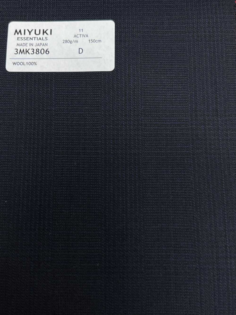 3MK3806 25AW ACTIVA Glen Check Blu Navy[Tessile] Lanificio Miyuki