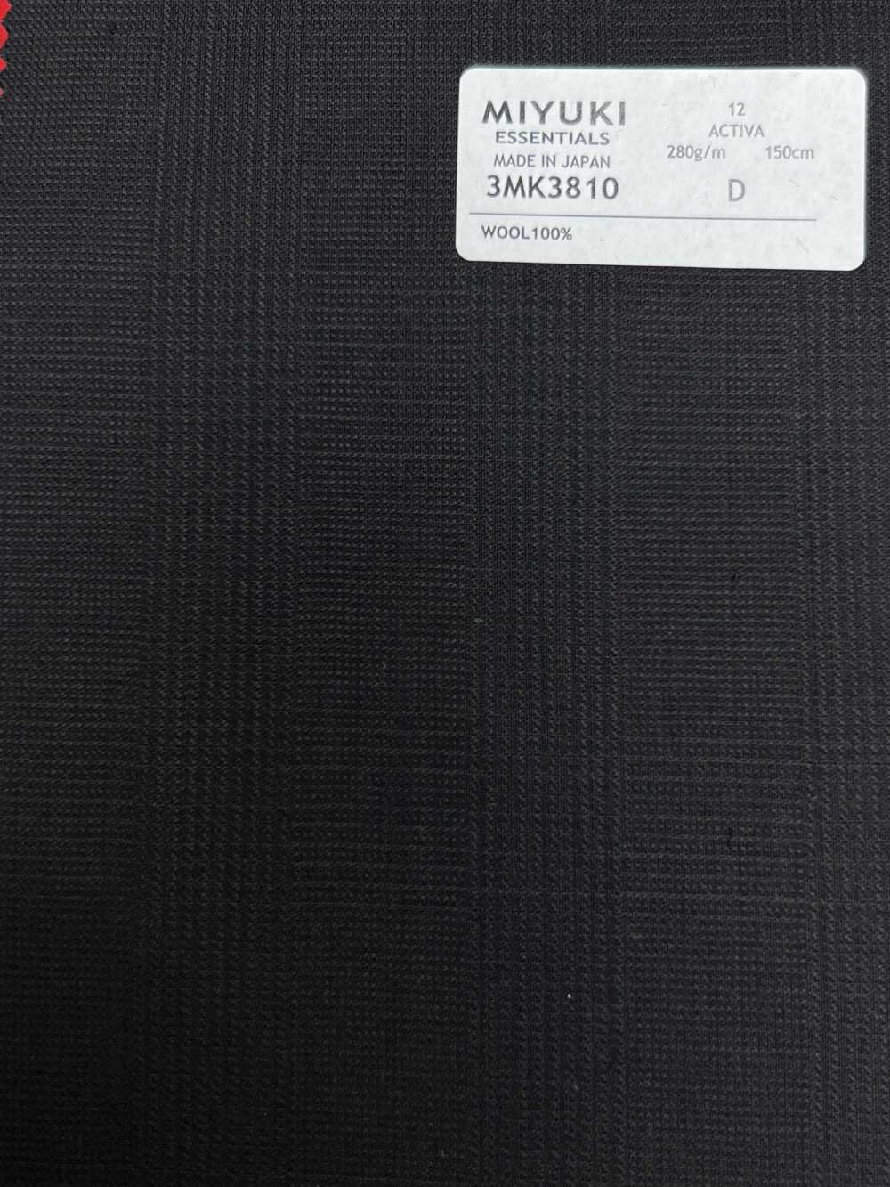 3MK3810 25AW ACTIVA Glen Check Marrone Scuro[Tessile] Lanificio Miyuki