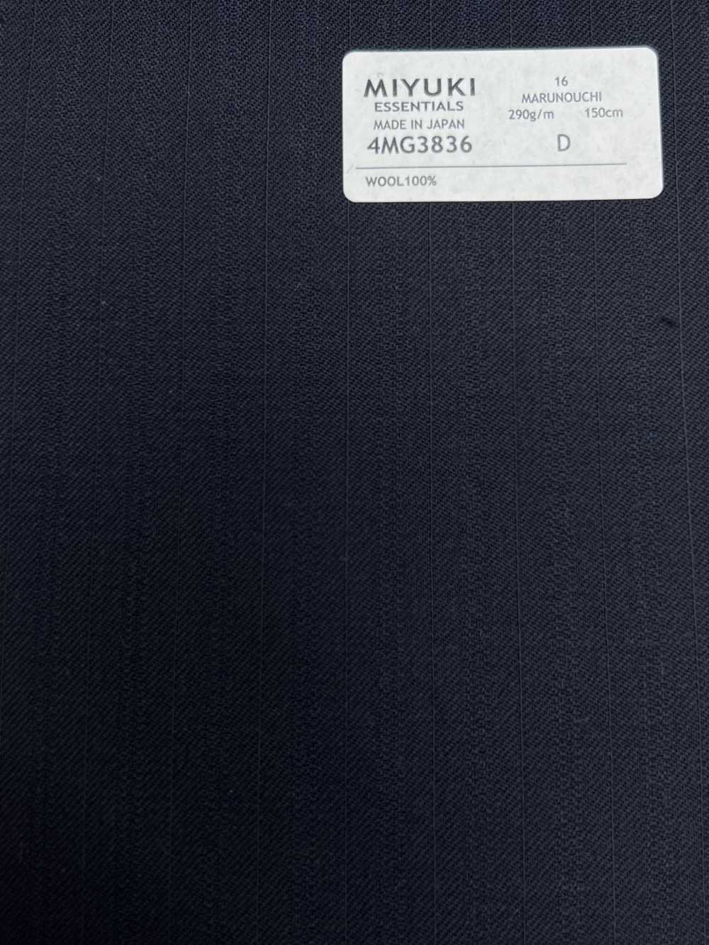 4MG3836 25AW MARUNOUCHI Alternate Stripe Navy[Tessile] Lanificio Miyuki