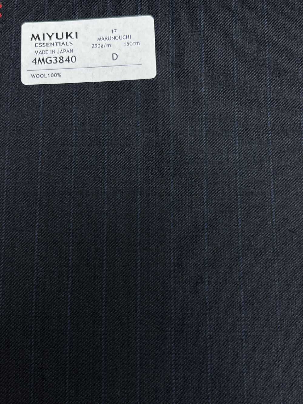 4MG3840 25AW MARUNOUCHI Alternate Stripe Blu Scuro[Tessile] Lanificio Miyuki
