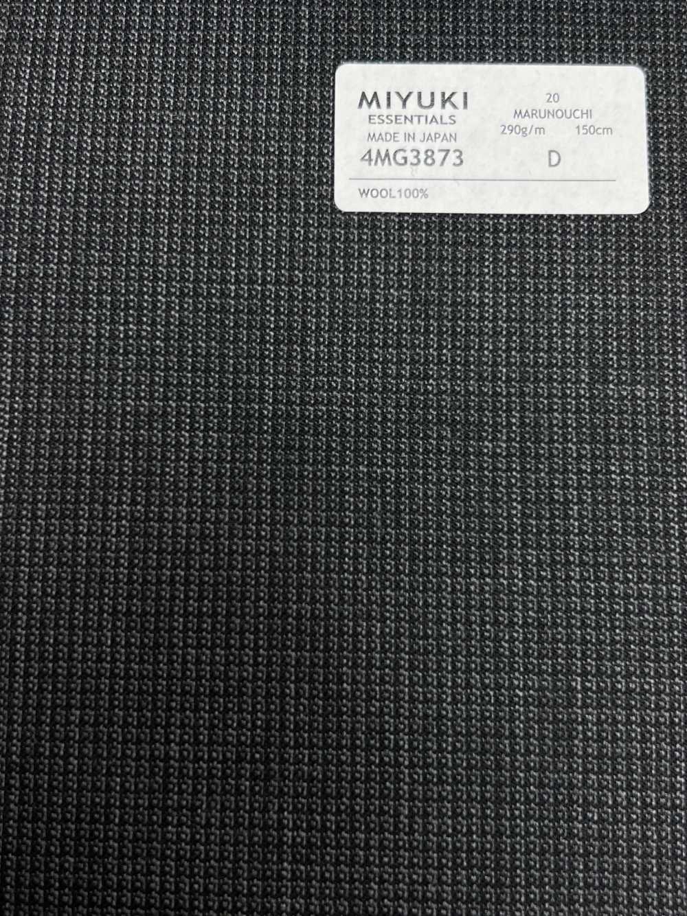 4MG3873 25AW MARUNOUCHI Check Grigio[Tessile] Lanificio Miyuki