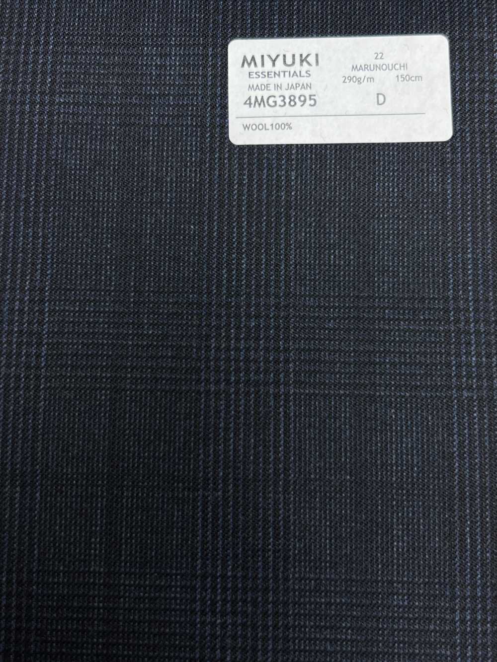 4MG3895 25AW MARUNOUCHI Glen Check Navy[Tessile] Lanificio Miyuki