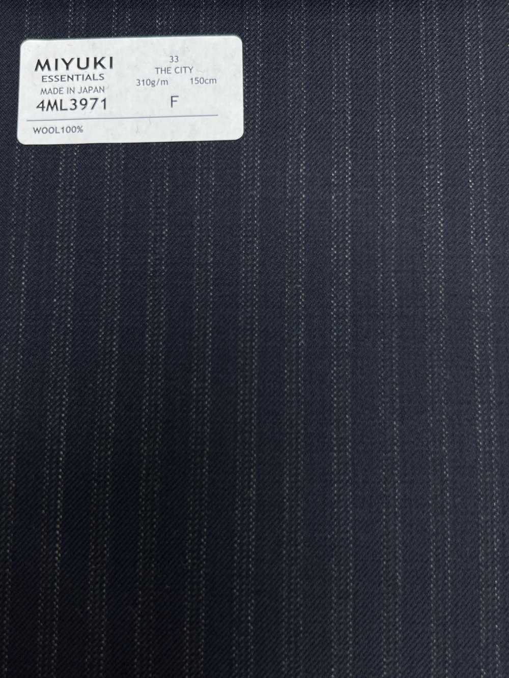 4ML3971 25AW THE CITY Alternate Stripe Navy[Tessile] Lanificio Miyuki
