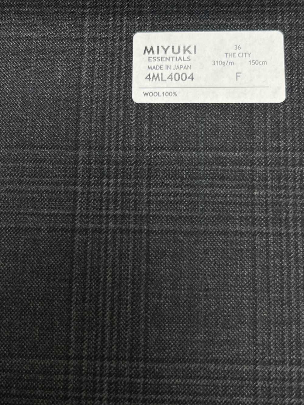 4ML4004 25AW THE CITY Alternate Glen Check Grigio[Tessile] Lanificio Miyuki