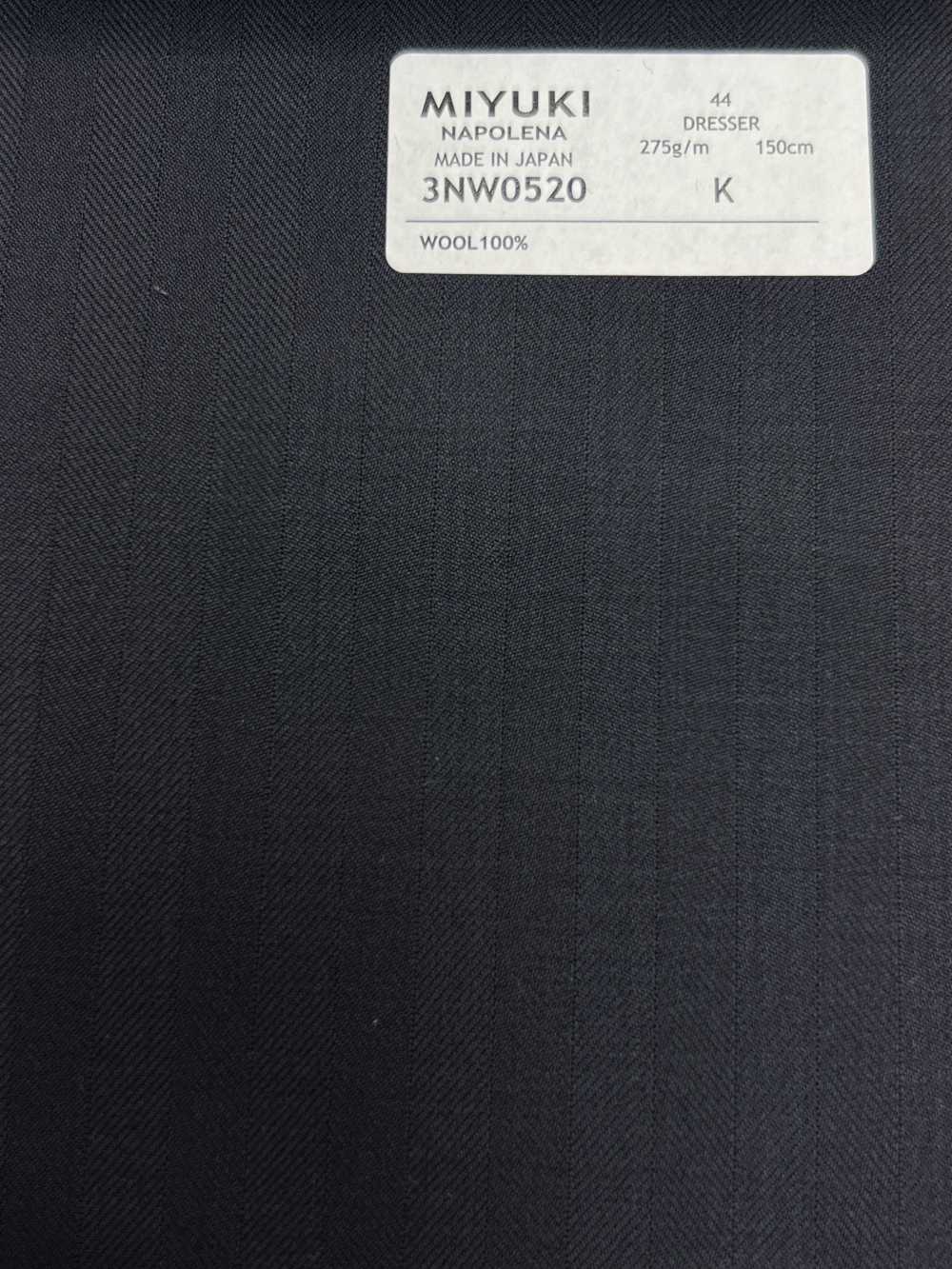 3NW0520 25AW NAPOLENA DRESSER Herringbone Navy[Tessile] Lanificio Miyuki