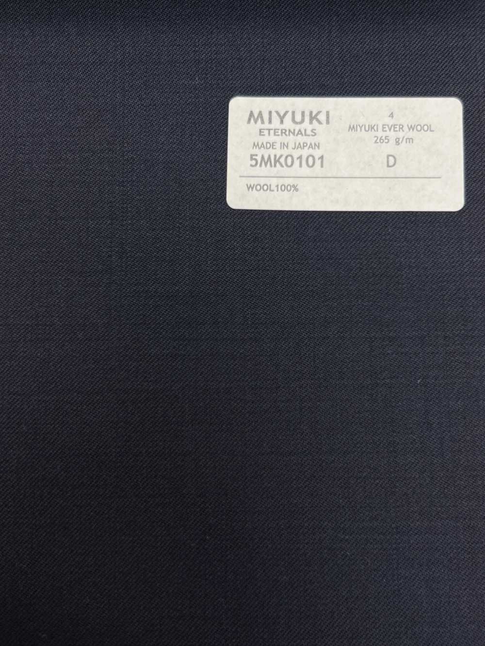 5MK0101 MIYUKI EVER WOOL (Miyuki Everwool) Senza Motivo Blu Navy[Tessile] Lanificio Miyuki