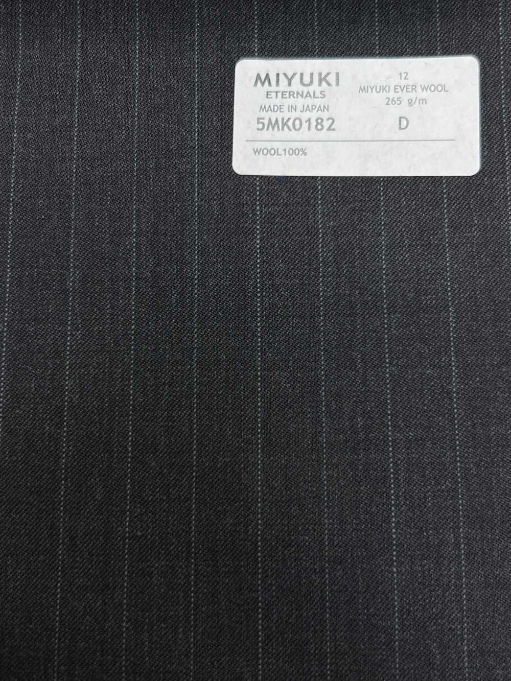 5MK0182 MIYUKI EVER WOOL Grigio Cielo A Righe Antracite[Tessile] Lanificio Miyuki