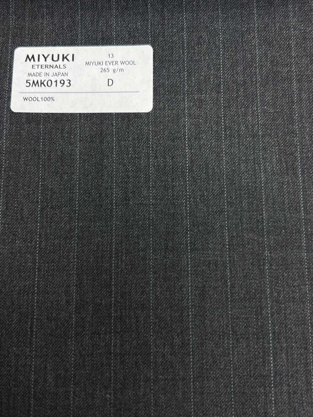 5MK0193 MIYUKI EVER WOOL Grigio A Righe[Tessile] Lanificio Miyuki
