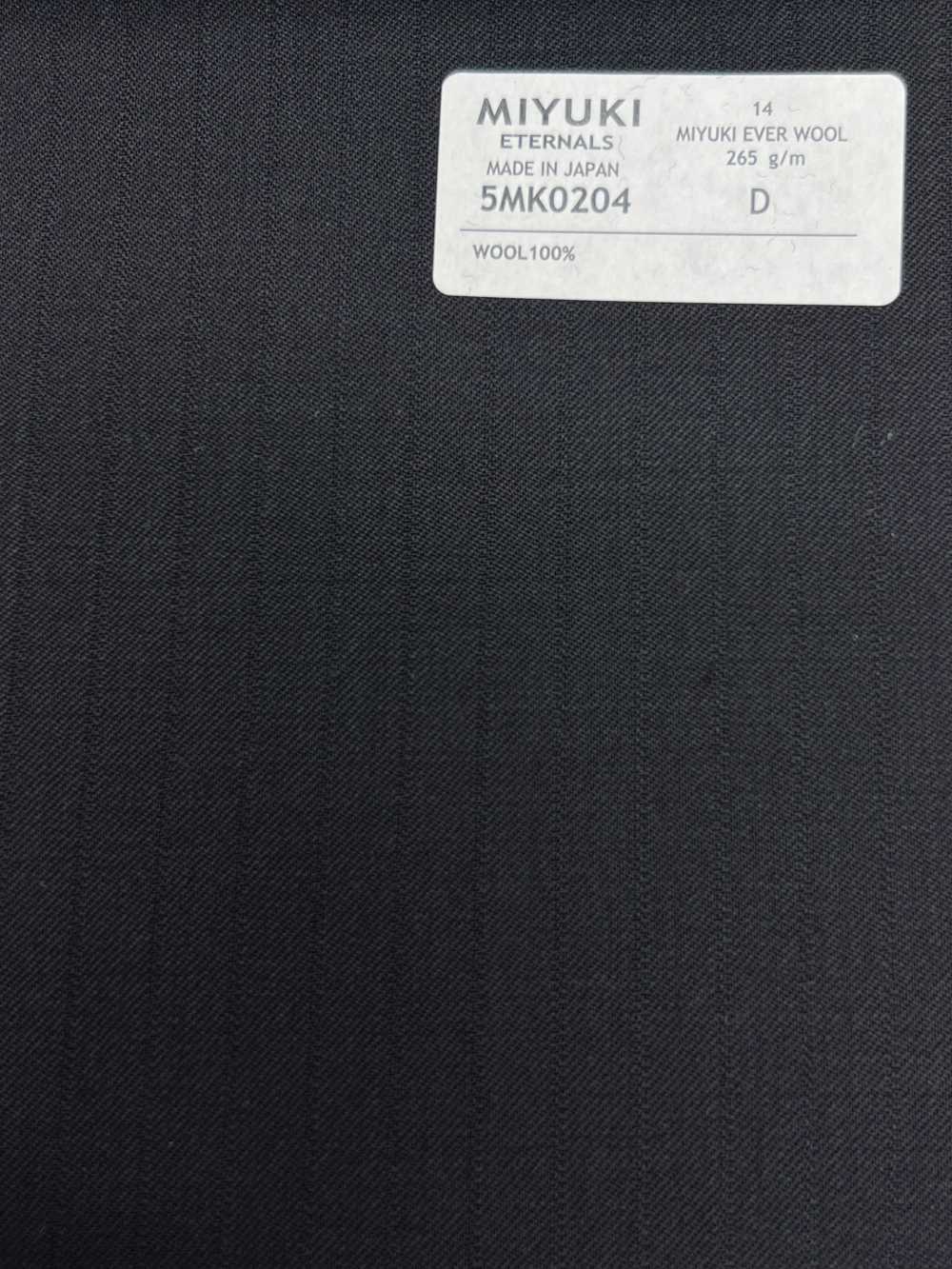 5MK0204 MIYUKI EVER WOOL Shadow Stripe Blu Scuro[Tessile] Lanificio Miyuki