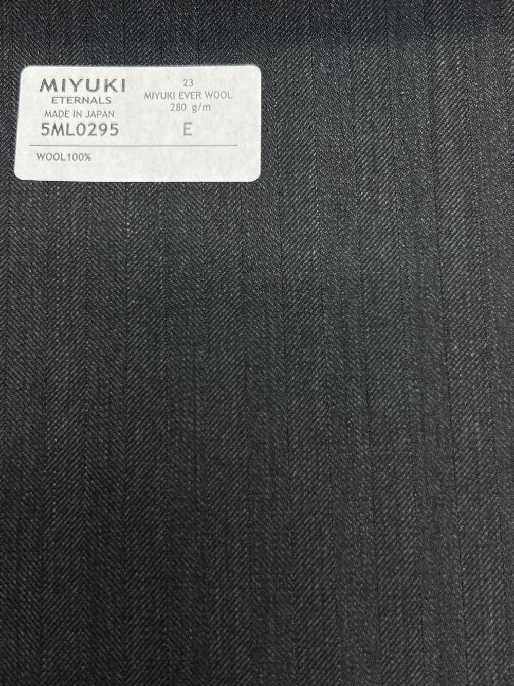 5ML0295 MIYUKI EVER WOOL Herringbone Charcoal Heaven Grey[Tessile] Lanificio Miyuki