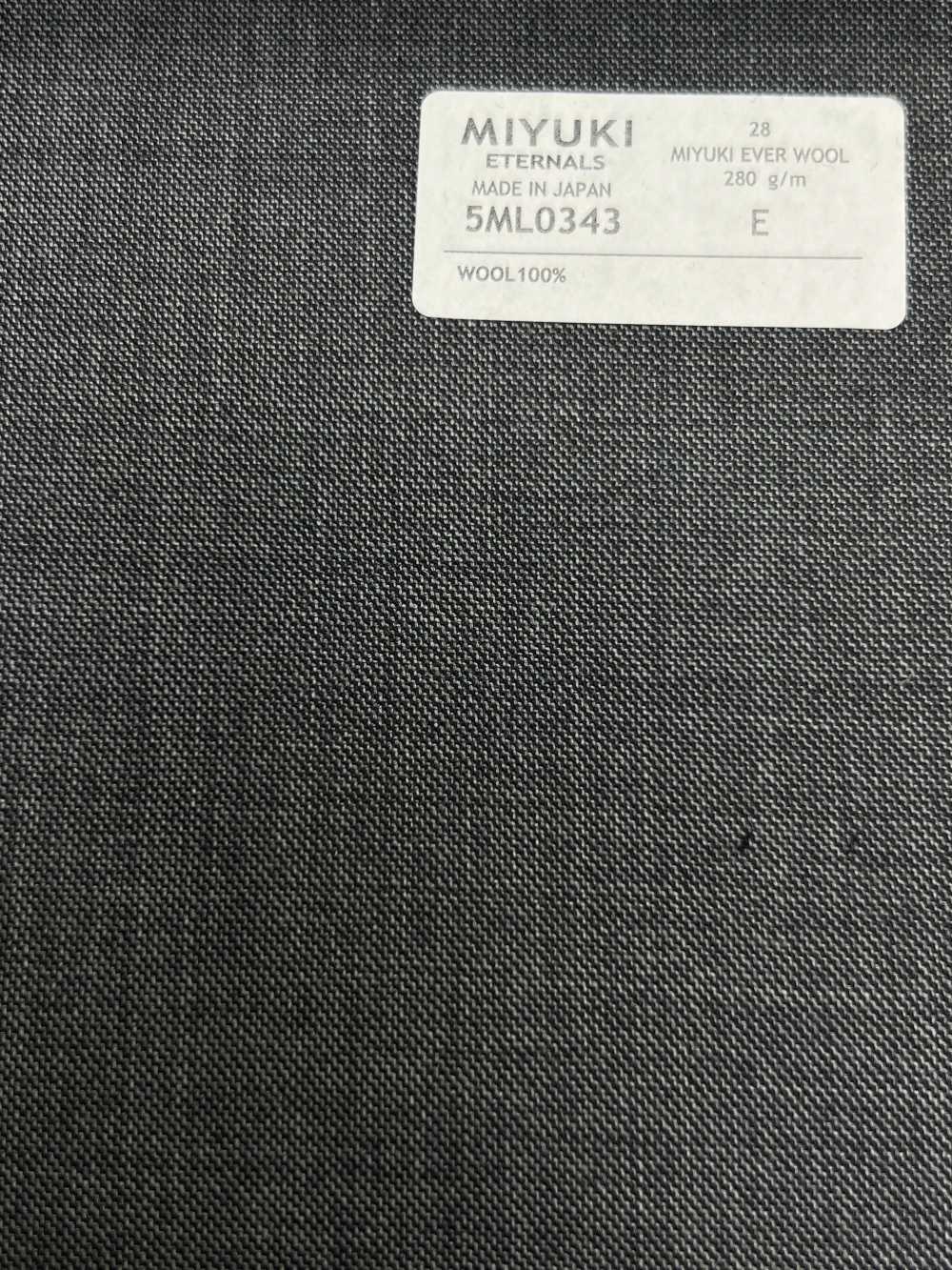 5ML0343 MIYUKI EVER WOOL (Miyuki Everwool) Grigio Senza Motivo[Tessile] Lanificio Miyuki