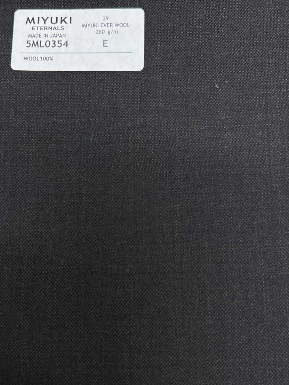 5ML0354 MIYUKI EVER WOOL (Miyuki Everwool) Senza Motivo Marrone[Tessile] Lanificio Miyuki