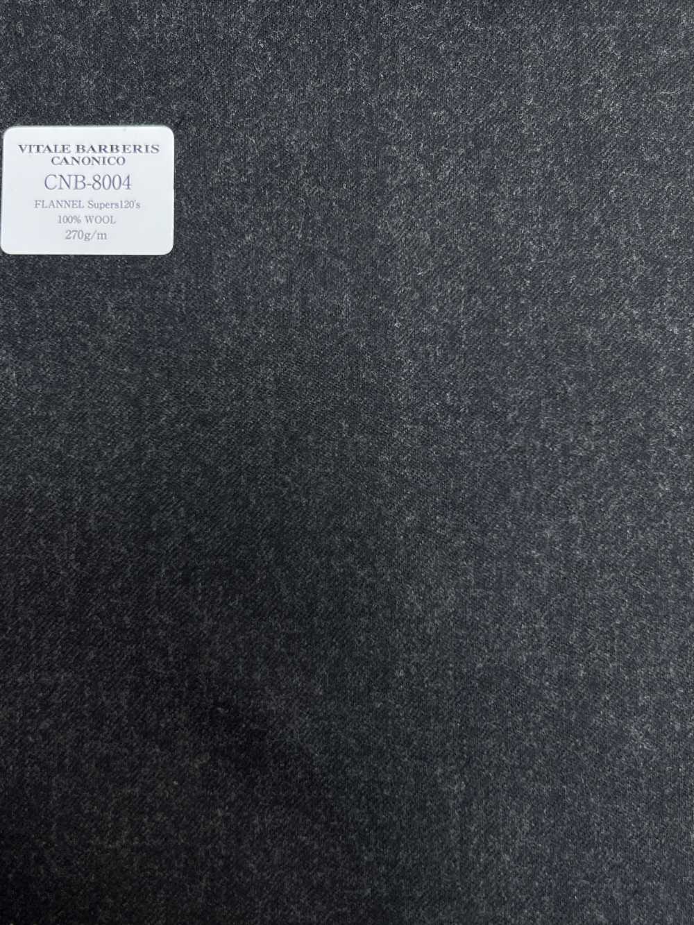 CNB8004 CANONICO Flanella Standard Super 120's Grigio Cielo Carbone Senza Motivo[Tessile] CANONICO