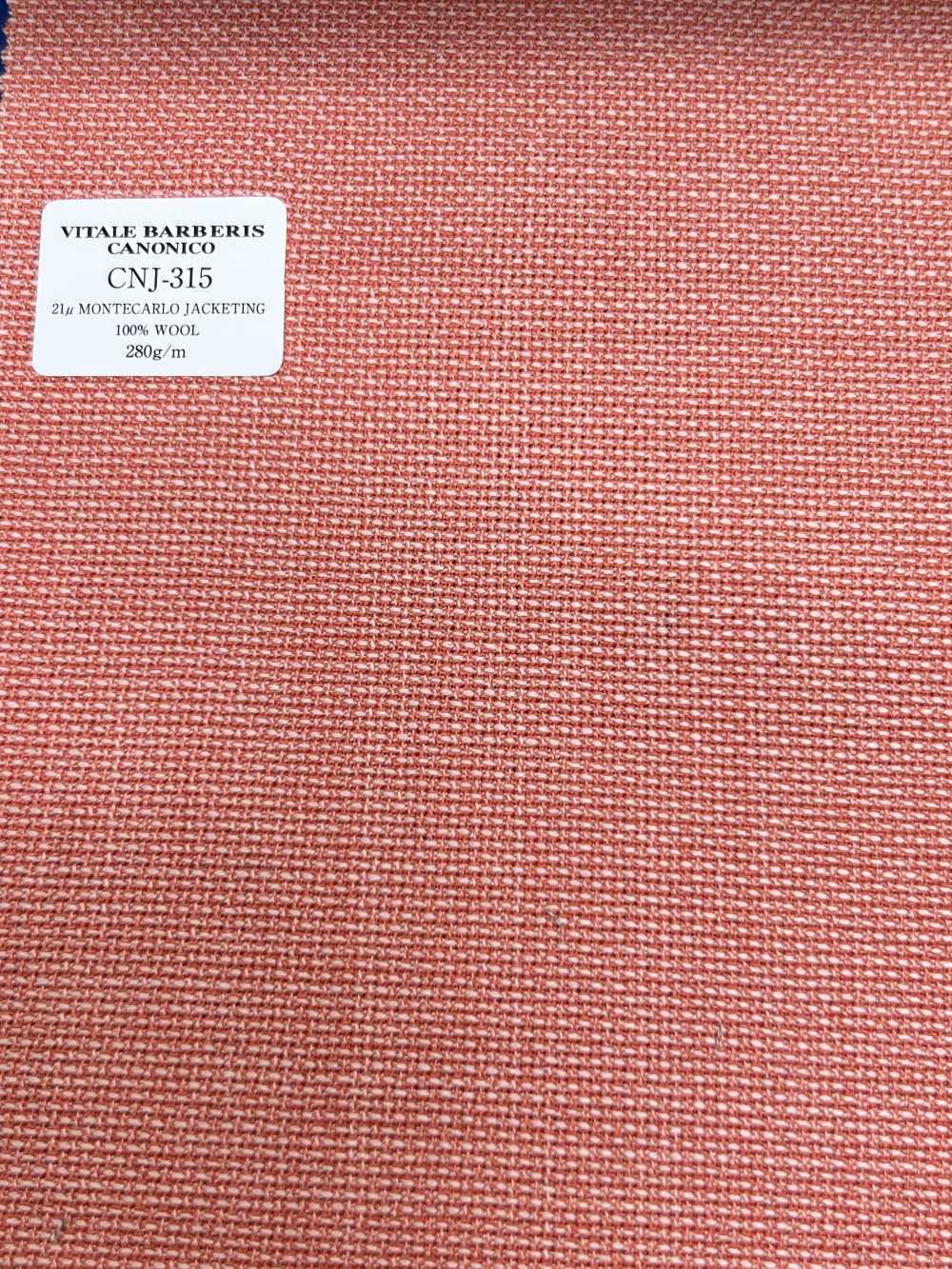 CNJ315 Giacca CANONICO Standard 21μ Montecarlo Hopsack Orange Senza Fantasia[Tessile] CANONICO
