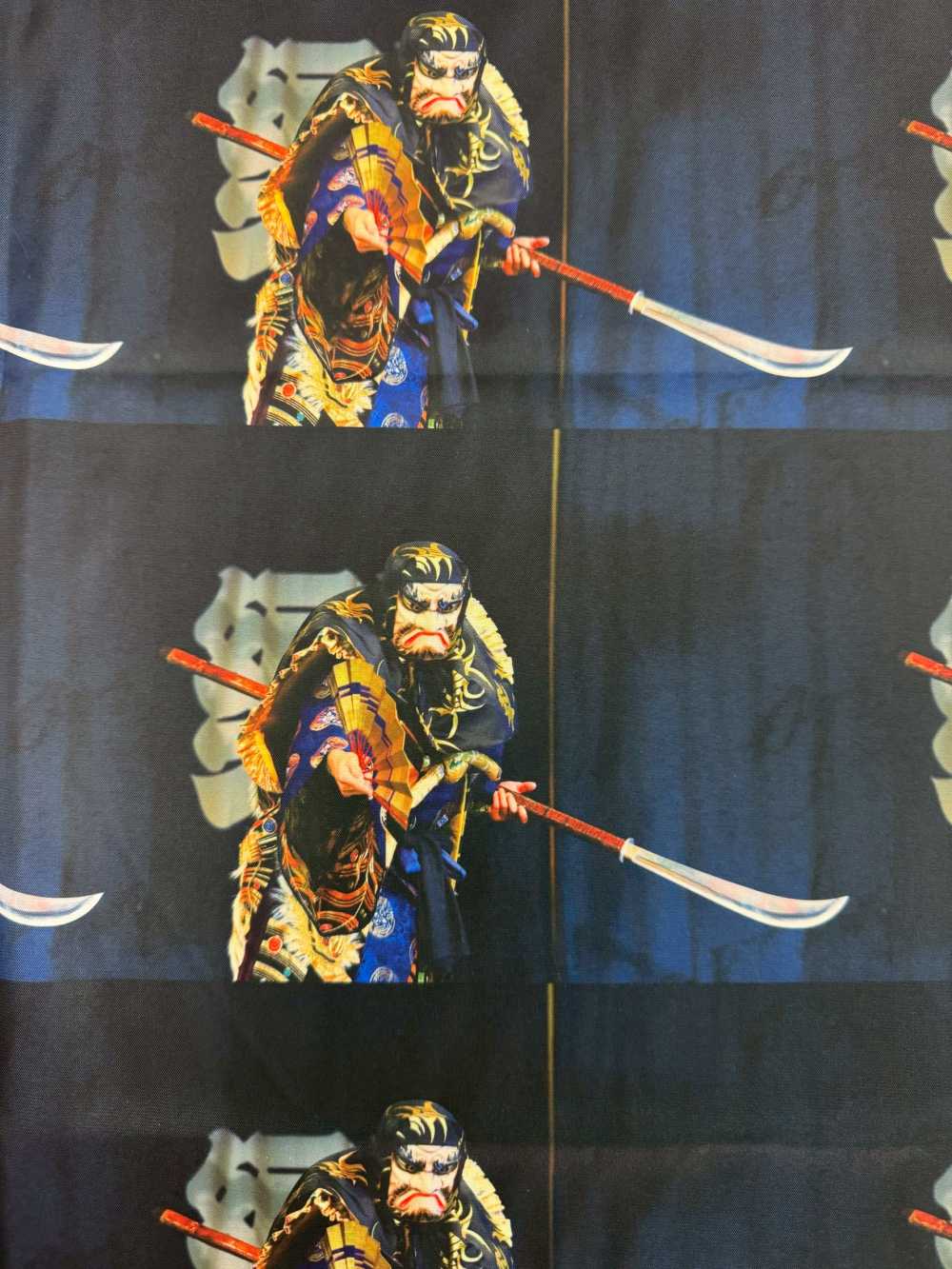 TPT1001 Fodera Stampata Iwami Kagura Con Motivo Ripetuto[Liner]