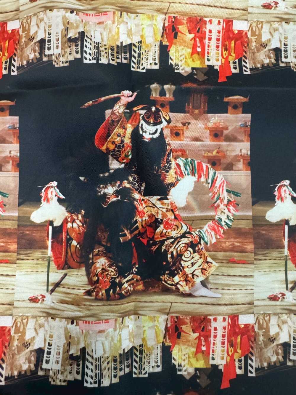TPT1004 Fodera Stampata Iwami Kagura Con Motivo Ripetuto[Liner]