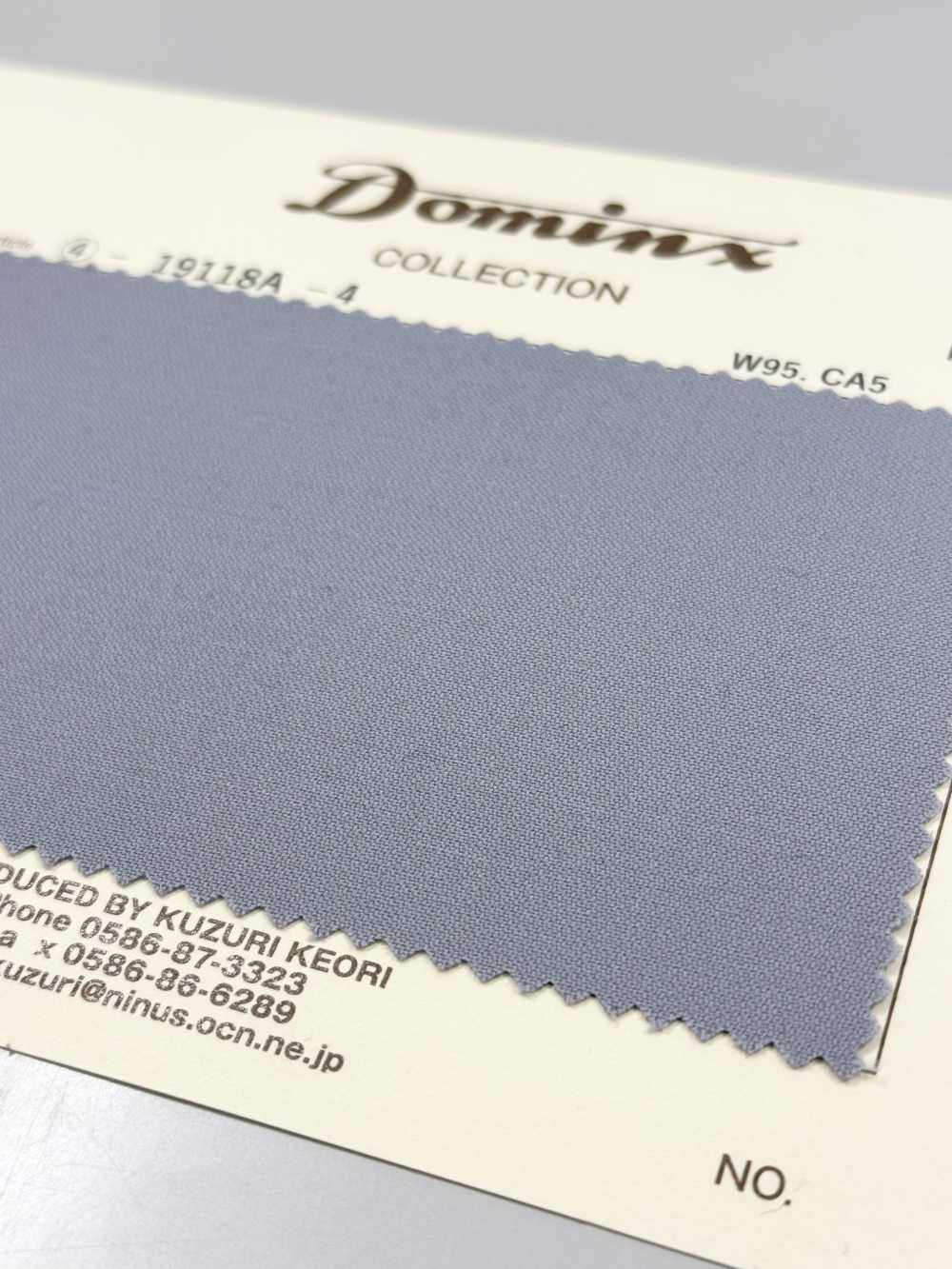 19118A-4 Collezione Standard DOMINX Formale SP100'S + Cashmere Tussar Grey[Tessile] Tessuto Di Lana Kuzuri (DOMINX)