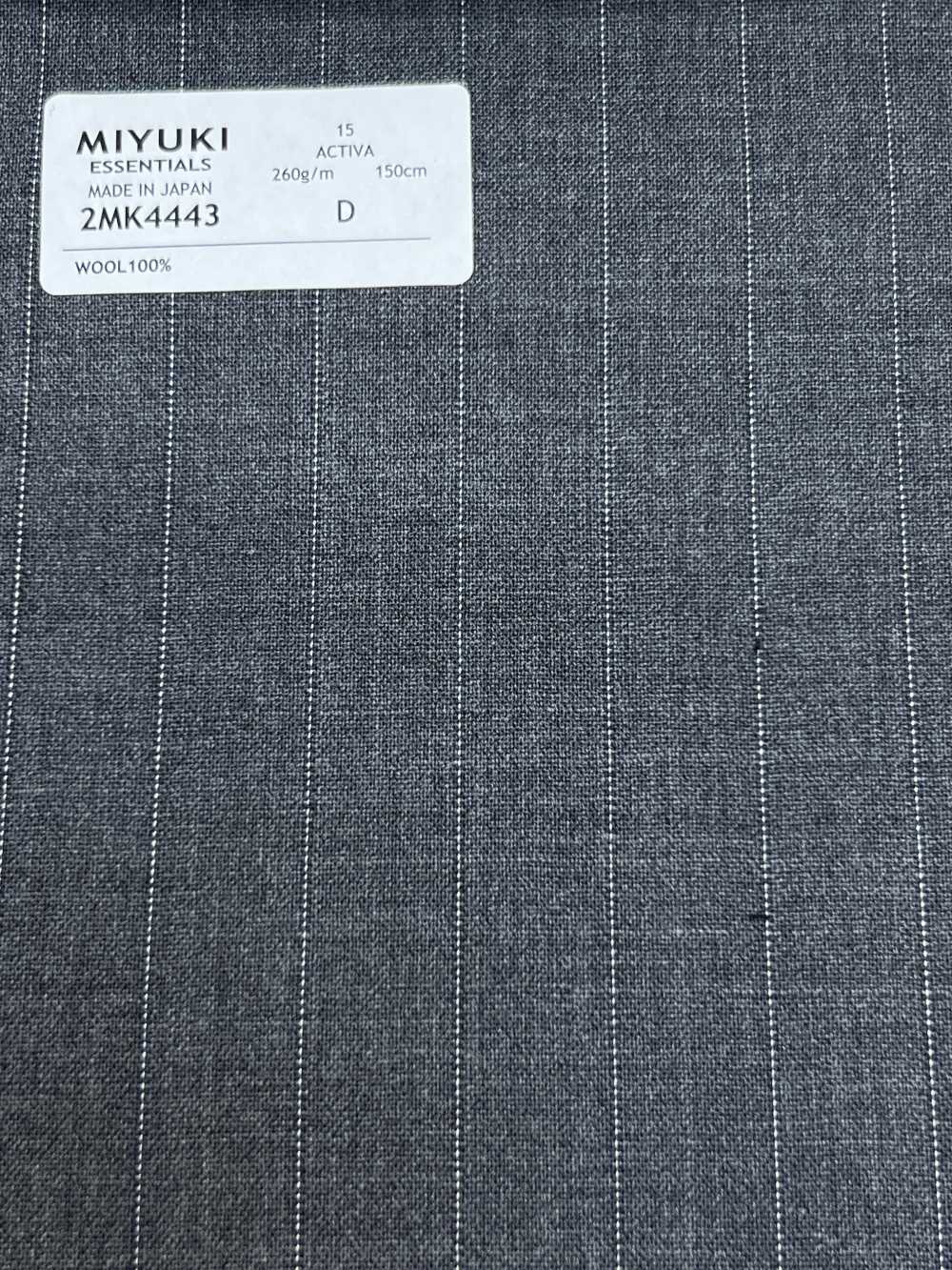 2MK4443 Tessuto MIYUKI ESSENTIALS ACTIVA Strisce Grigio Medio[Tessile] Lanificio Miyuki