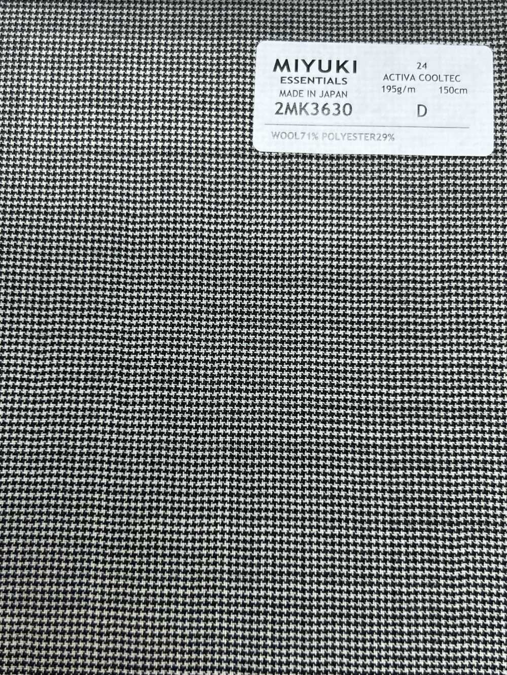 2MK3630 26SS Miyuki Textile MIYUKI ESSENTIALS ACTIVA COOLTEC Grigio Chiaro Petite[Tessile] Lanificio Miyuki