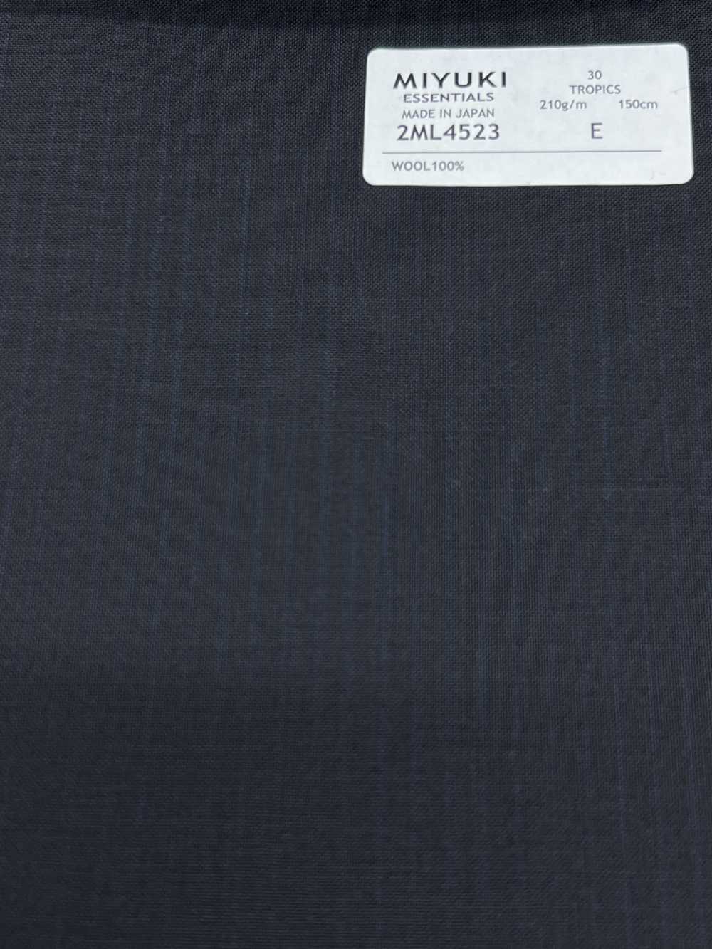 2ML4523 26SS Miyuki Textile MIYUKI Essentials TROPICS Navy Stripe[Tessile] Lanificio Miyuki