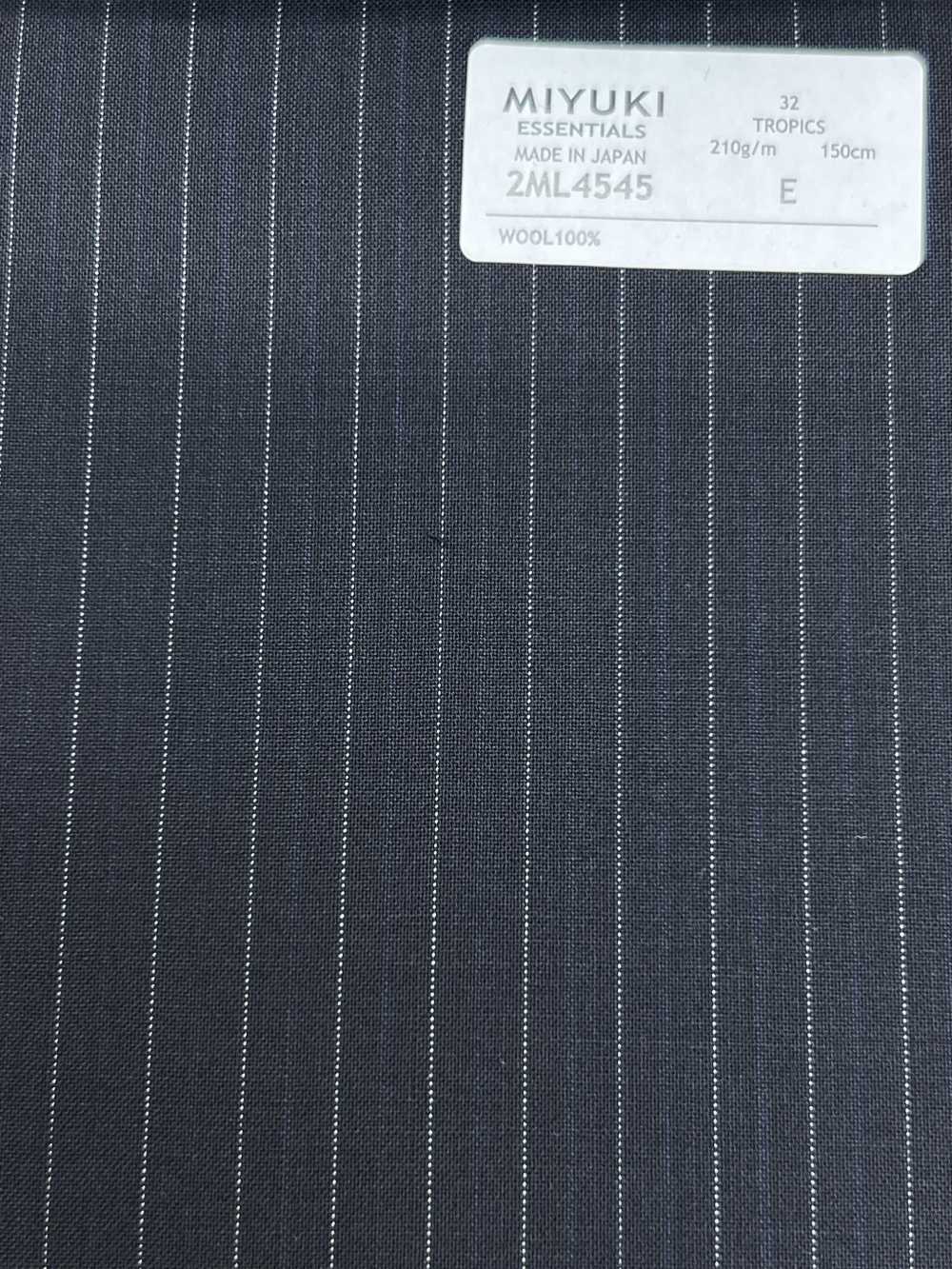 2ML4545 26SS Miyuki Textile MIYUKI Essentials TROPICS Navy Stripe[Tessile] Lanificio Miyuki