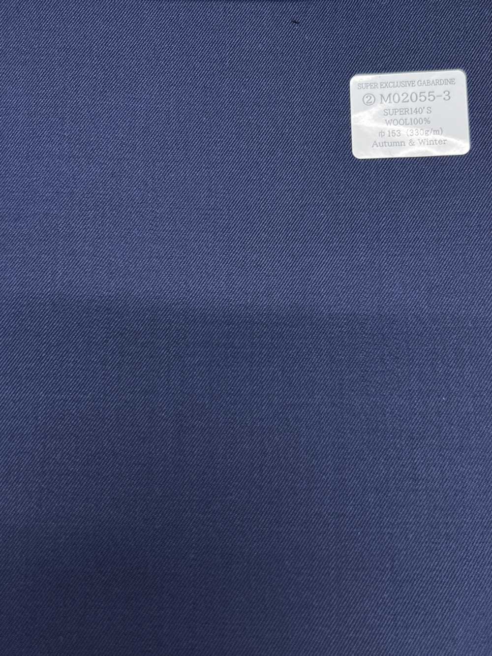 M02055-3 KUNISHIMA1850 Linea esclusiva 【GABARDINE SUPER ESCLUSIVA】 Blu tinta unita[Tessile] Società Per Azioni Kunishima Co., Ltd.