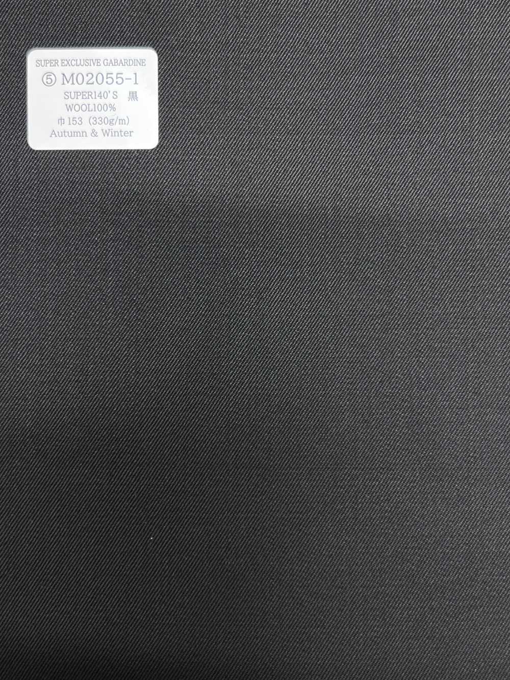 M02055-1 KUNISHIMA1850 Linea esclusiva 【SUPER EXCLUSIVE GABARDINE】 Nero tinta unita[Tessile] Società Per Azioni Kunishima Co., Ltd.