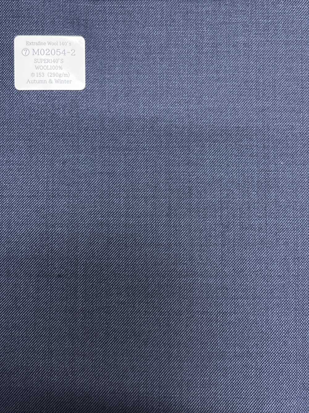 M02054-2 Linea Esclusiva KUNISHIMA1850 【Lana Extrafine 140's】 Pelle Di Squalo Blu[Tessile] Società Per Azioni Kunishima Co., Ltd.