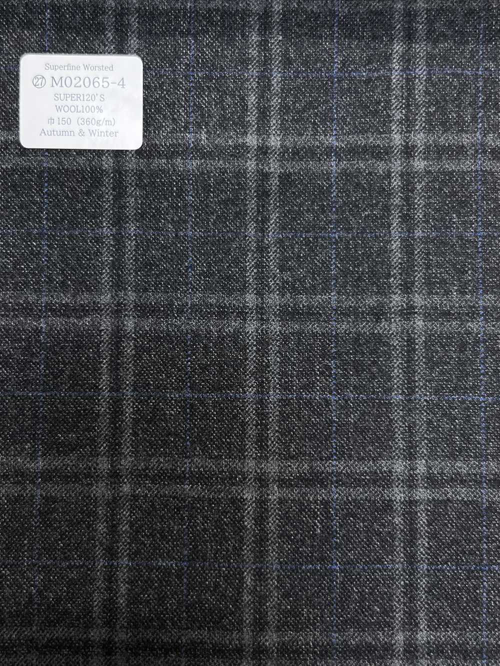M02065-4 Linea Esclusiva KUNISHIMA1850 【Lana Pettinata Superfine】Grigio A Quadri Mélange[Tessile] Società Per Azioni Kunishima Co., Ltd.