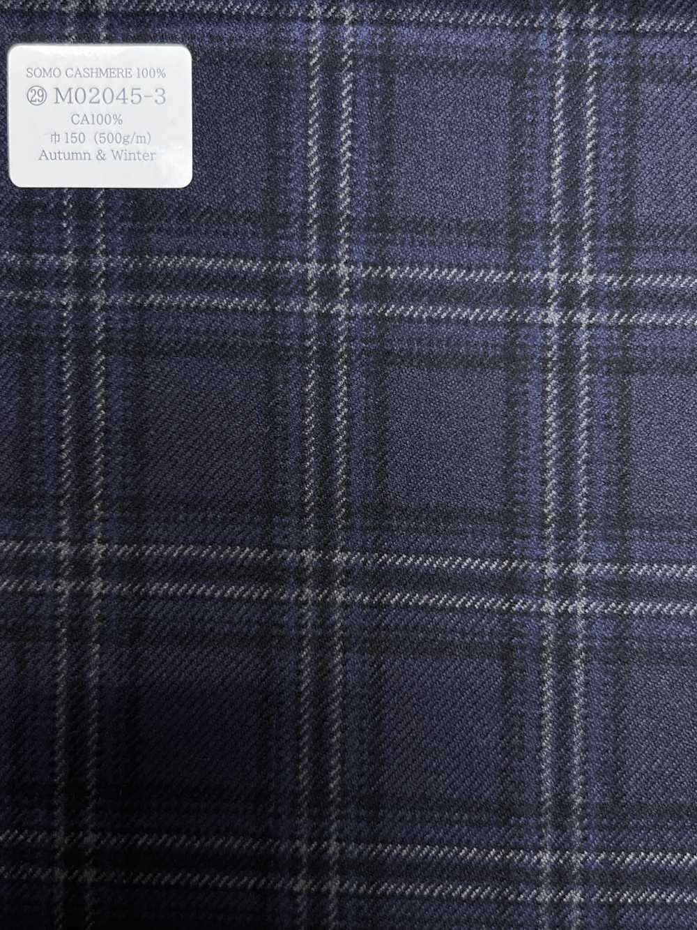 M02045-3 Linea Esclusiva KUNISHIMA1850 【SOMO CASHMERE 100%】 Check 3D Blu Scuro[Tessile] Società Per Azioni Kunishima Co., Ltd.