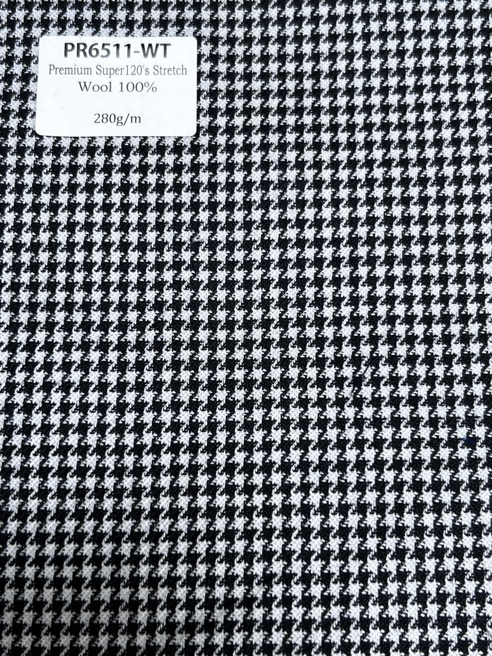 PR6511-WT Modello Standard Giapponese Premium Super120's Stretch Houndstooth Gray[Tessile]