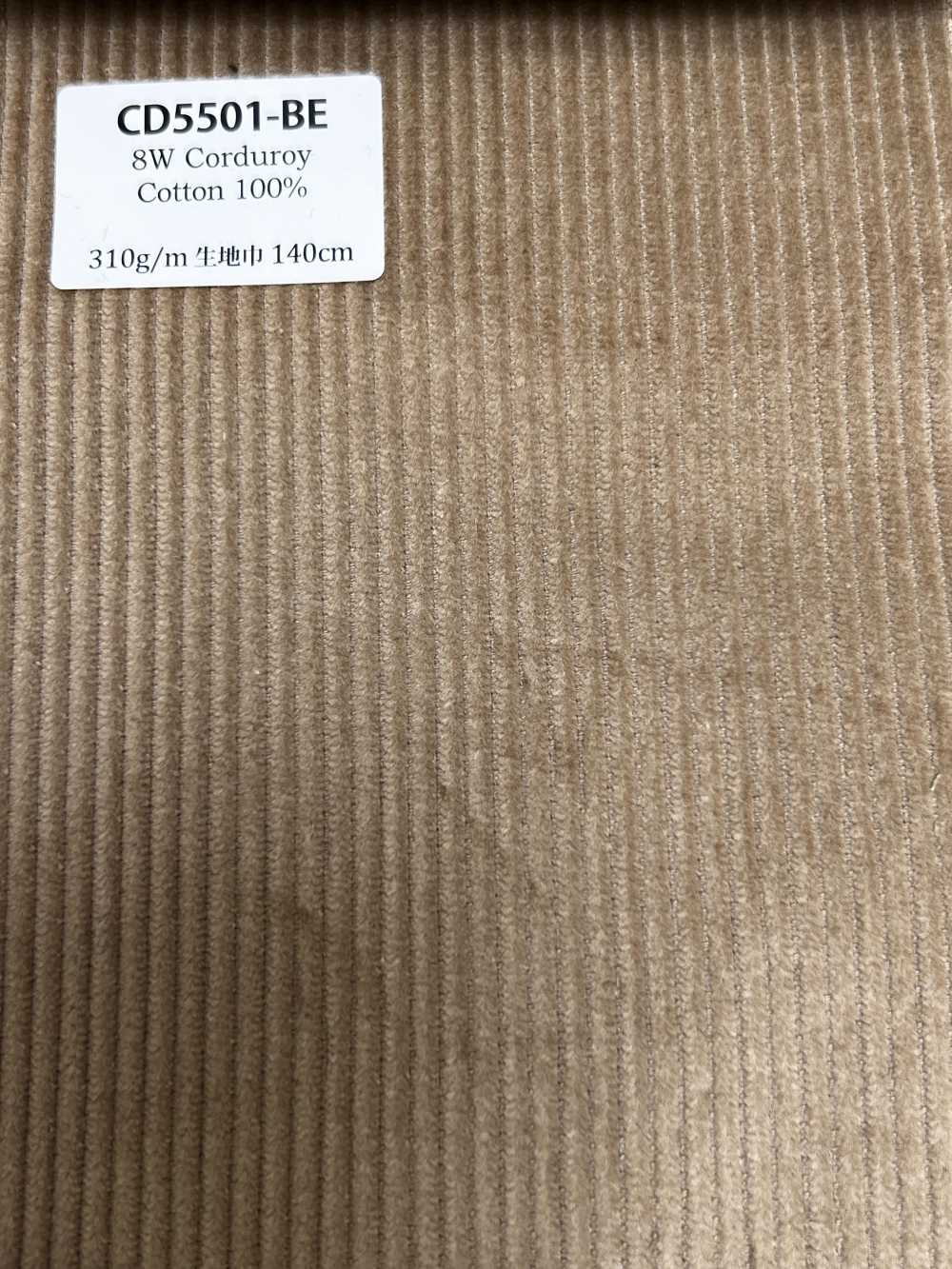 CD5501-BE Corduroy Giapponese Standard 8W Senza Motivo Beige[Tessile]